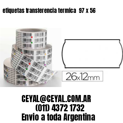 etiquetas transferencia termica  97 x 56