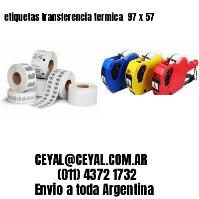 etiquetas transferencia termica  97 x 57