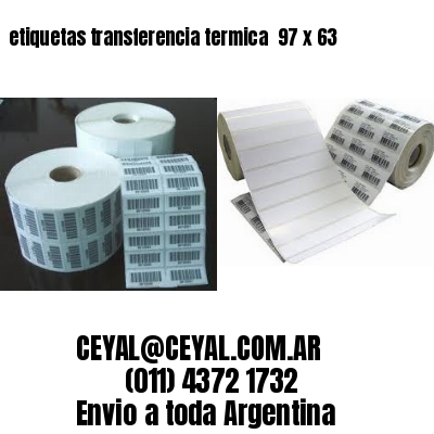 etiquetas transferencia termica  97 x 63