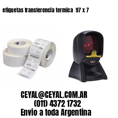 etiquetas transferencia termica  97 x 7