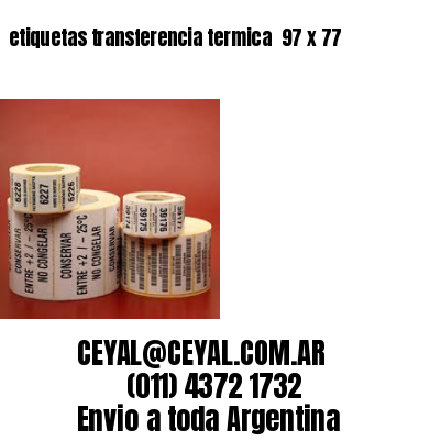 etiquetas transferencia termica  97 x 77