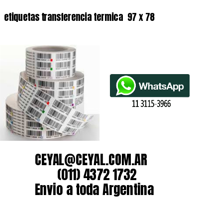 etiquetas transferencia termica  97 x 78