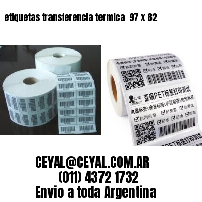 etiquetas transferencia termica  97 x 82