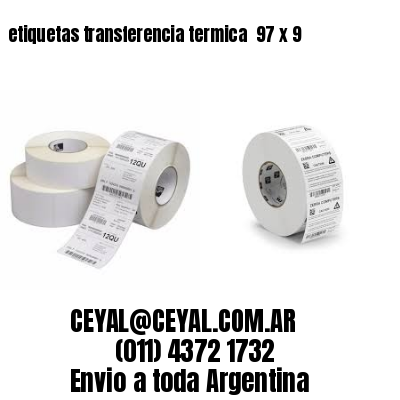 etiquetas transferencia termica  97 x 9