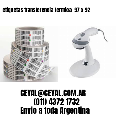 etiquetas transferencia termica  97 x 92