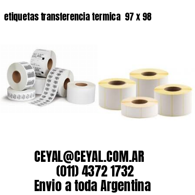 etiquetas transferencia termica  97 x 98