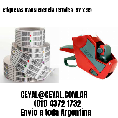 etiquetas transferencia termica  97 x 99