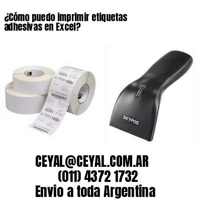 ¿Cómo puedo imprimir etiquetas adhesivas en Excel?