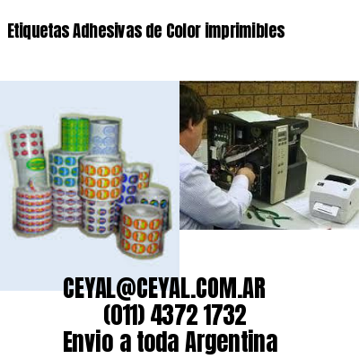 Etiquetas Adhesivas de Color imprimibles
