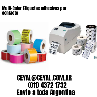 Multi-Color Etiquetas adhesivas por contacto