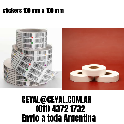 stickers 100 mm x 100 mm