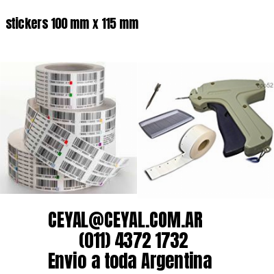 stickers 100 mm x 115 mm