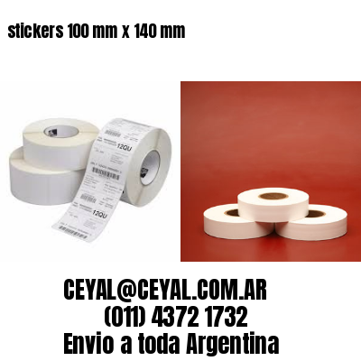 stickers 100 mm x 140 mm