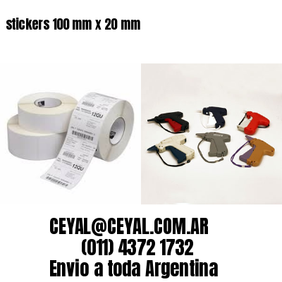 stickers 100 mm x 20 mm