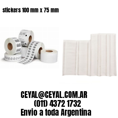 stickers 100 mm x 75 mm