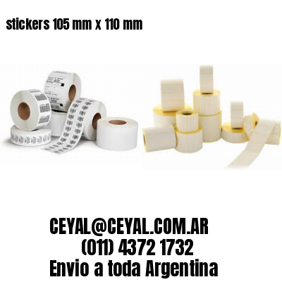 stickers 105 mm x 110 mm