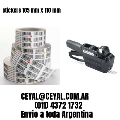 stickers 105 mm x 110 mm