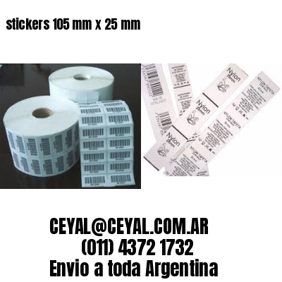 stickers 105 mm x 25 mm