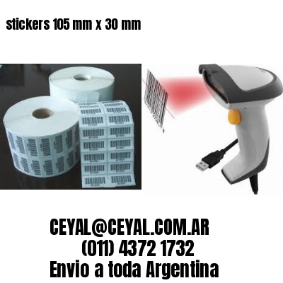 stickers 105 mm x 30 mm