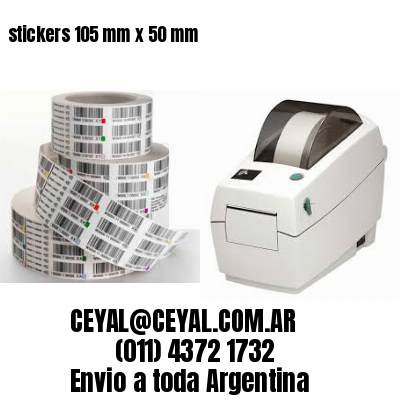 stickers 105 mm x 50 mm