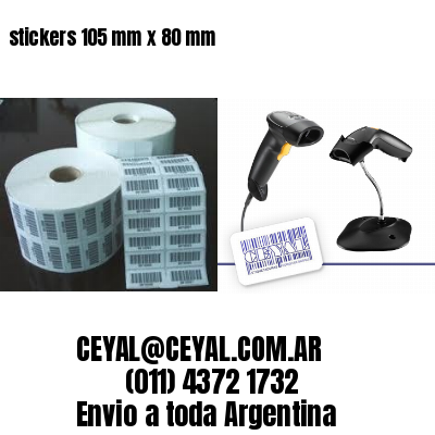 stickers 105 mm x 80 mm