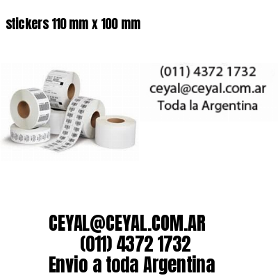 stickers 110 mm x 100 mm