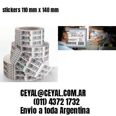 stickers 110 mm x 140 mm