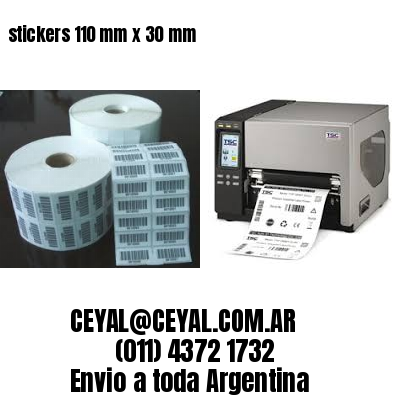 stickers 110 mm x 30 mm