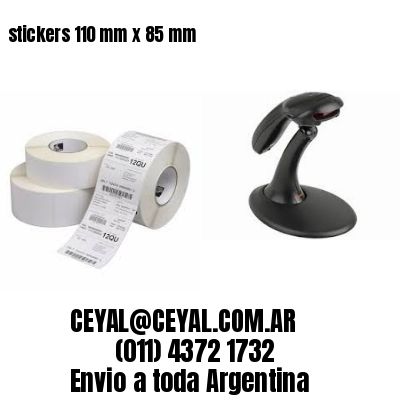 stickers 110 mm x 85 mm