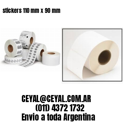 stickers 110 mm x 90 mm