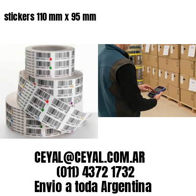 stickers 110 mm x 95 mm