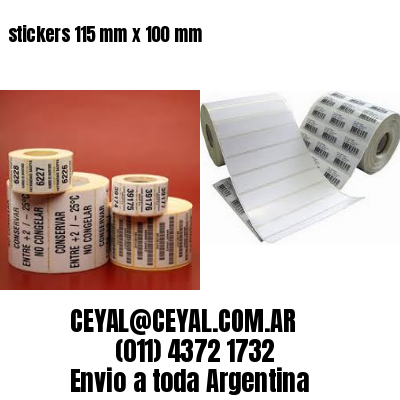 stickers 115 mm x 100 mm