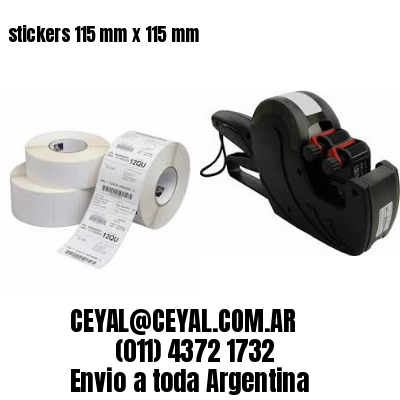 stickers 115 mm x 115 mm