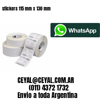stickers 115 mm x 130 mm