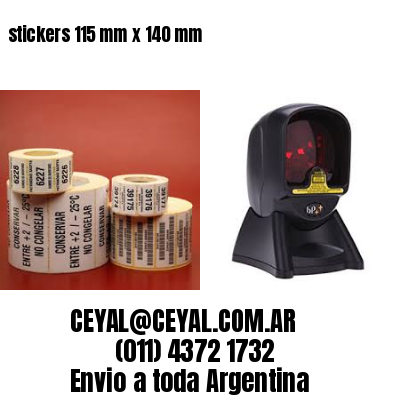 stickers 115 mm x 140 mm