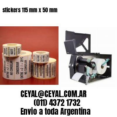 stickers 115 mm x 50 mm