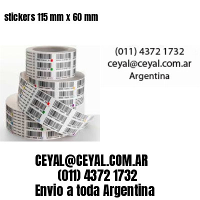 stickers 115 mm x 60 mm