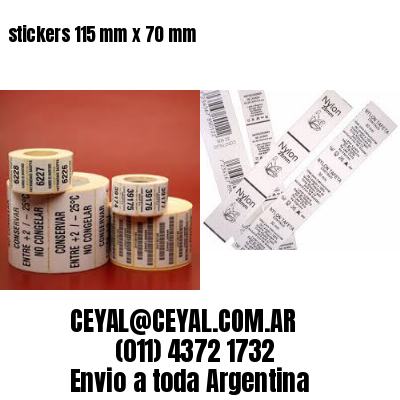 stickers 115 mm x 70 mm
