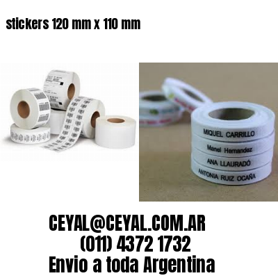 stickers 120 mm x 110 mm