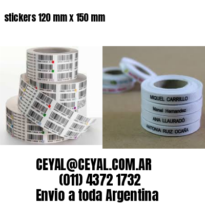 stickers 120 mm x 150 mm