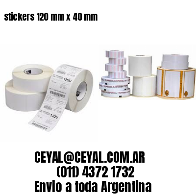stickers 120 mm x 40 mm