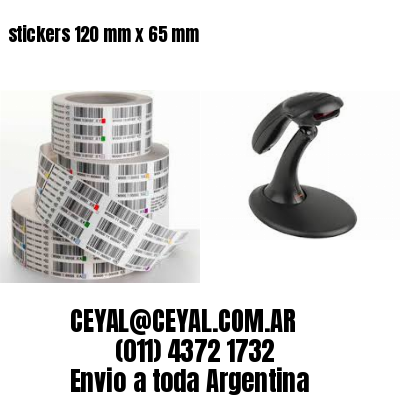 stickers 120 mm x 65 mm
