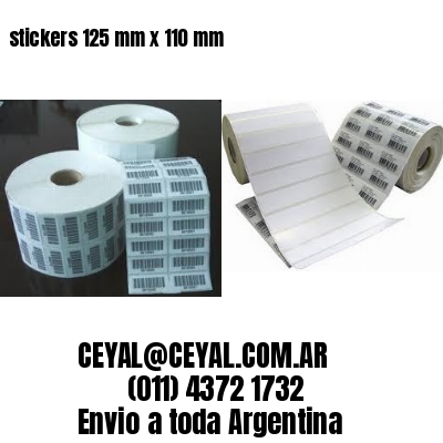 stickers 125 mm x 110 mm