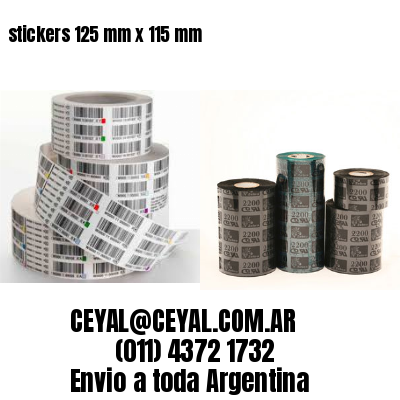 stickers 125 mm x 115 mm