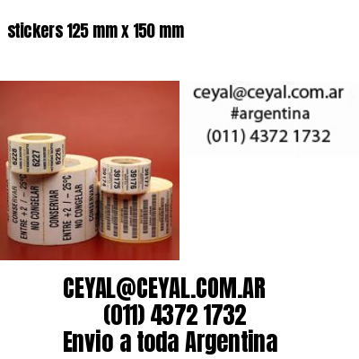 stickers 125 mm x 150 mm