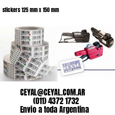 stickers 125 mm x 150 mm