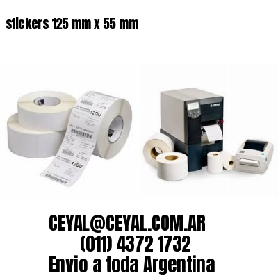stickers 125 mm x 55 mm