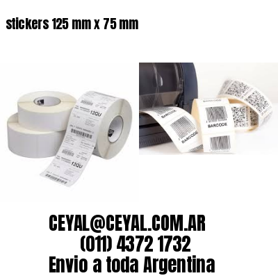 stickers 125 mm x 75 mm