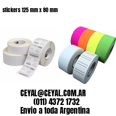 stickers 125 mm x 80 mm
