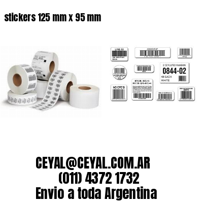 stickers 125 mm x 95 mm